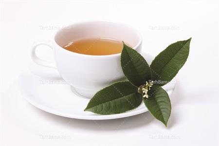 تصویر با کیفیت یک فنجان چای با پس زمینه سفید